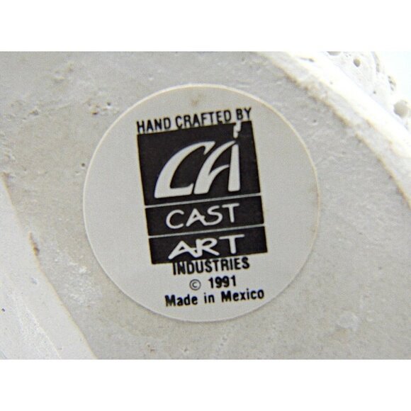 Vintage Handcrafted Cherub Angel and Goose Duck Figurine Cast Art By Kristin '91 - Picture 10 of 13